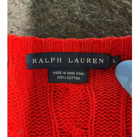 Ralph Lauren Cable Knit Cotton Sweater - Picture 3 of 3